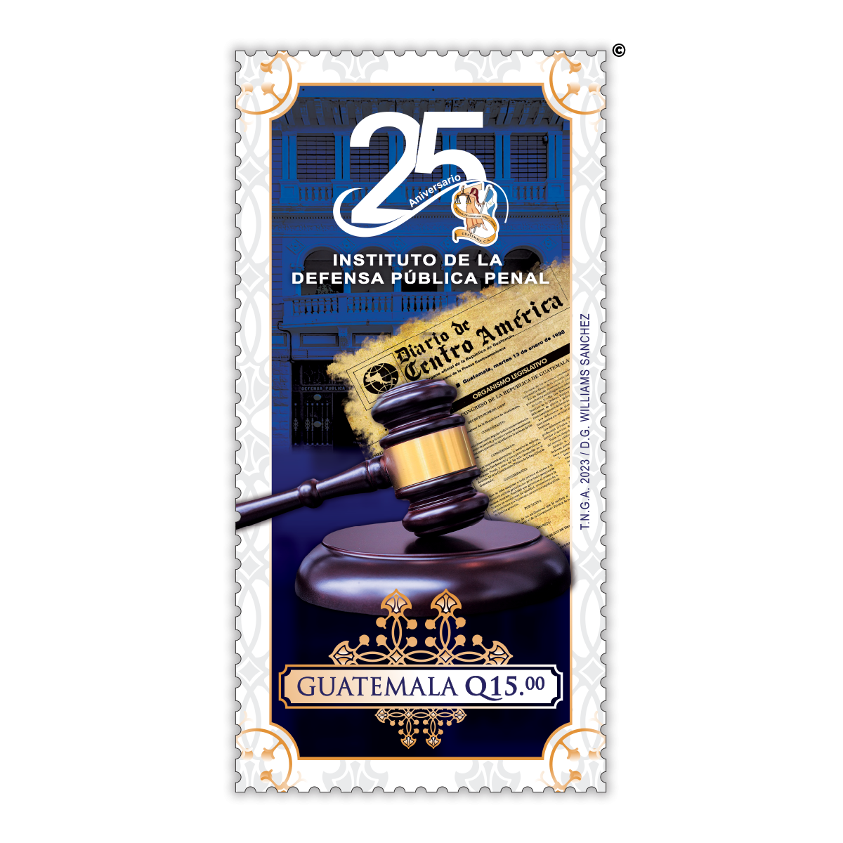 Sello Postal - 25 aniversario de la Defensa Pública Penal