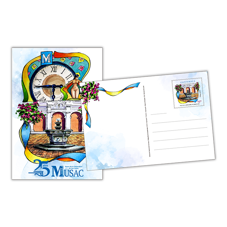 Tarjeta Postal - 25 Años Museo de la Universidad de San Carlos  (Musac)