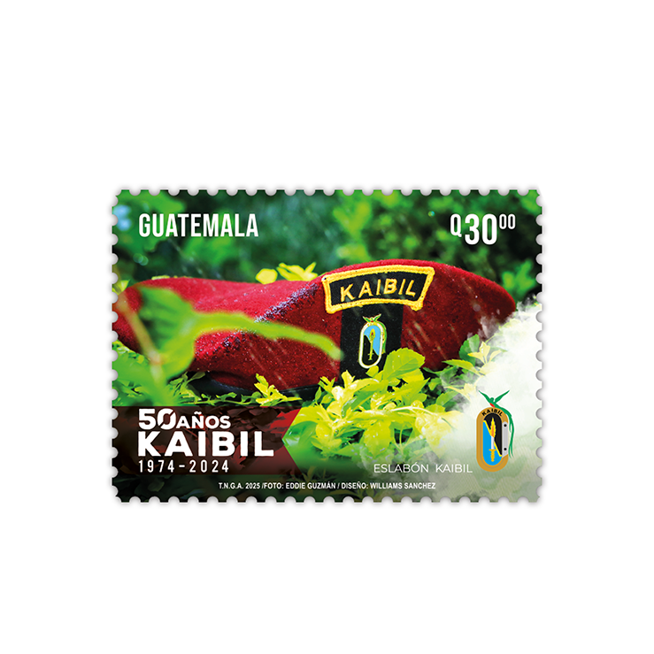Sello Postal - 50 Años Kaibil - 1974 - 2024