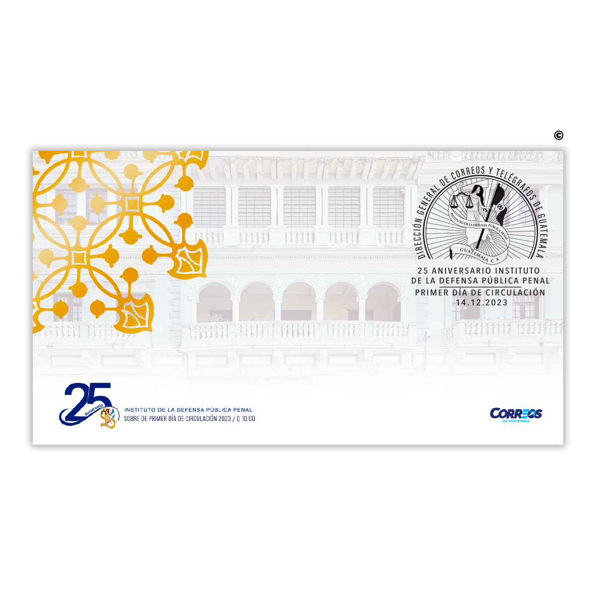 Sobre de Primer Día de Circulación -  25 aniversario de la Defensa Pública Penal