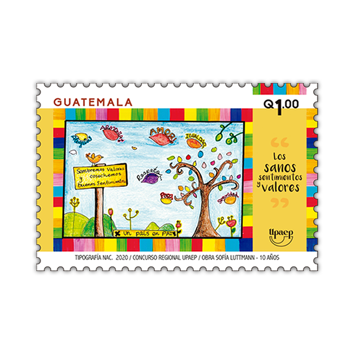 Sellos Postales - Sanos Sentimientos y Valores