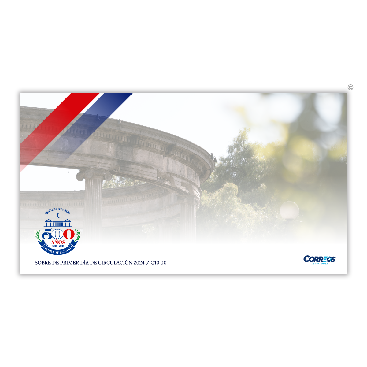 Sobre de Primer Día de Circulación -  500 Años de la Ciudad de Quetzaltenango