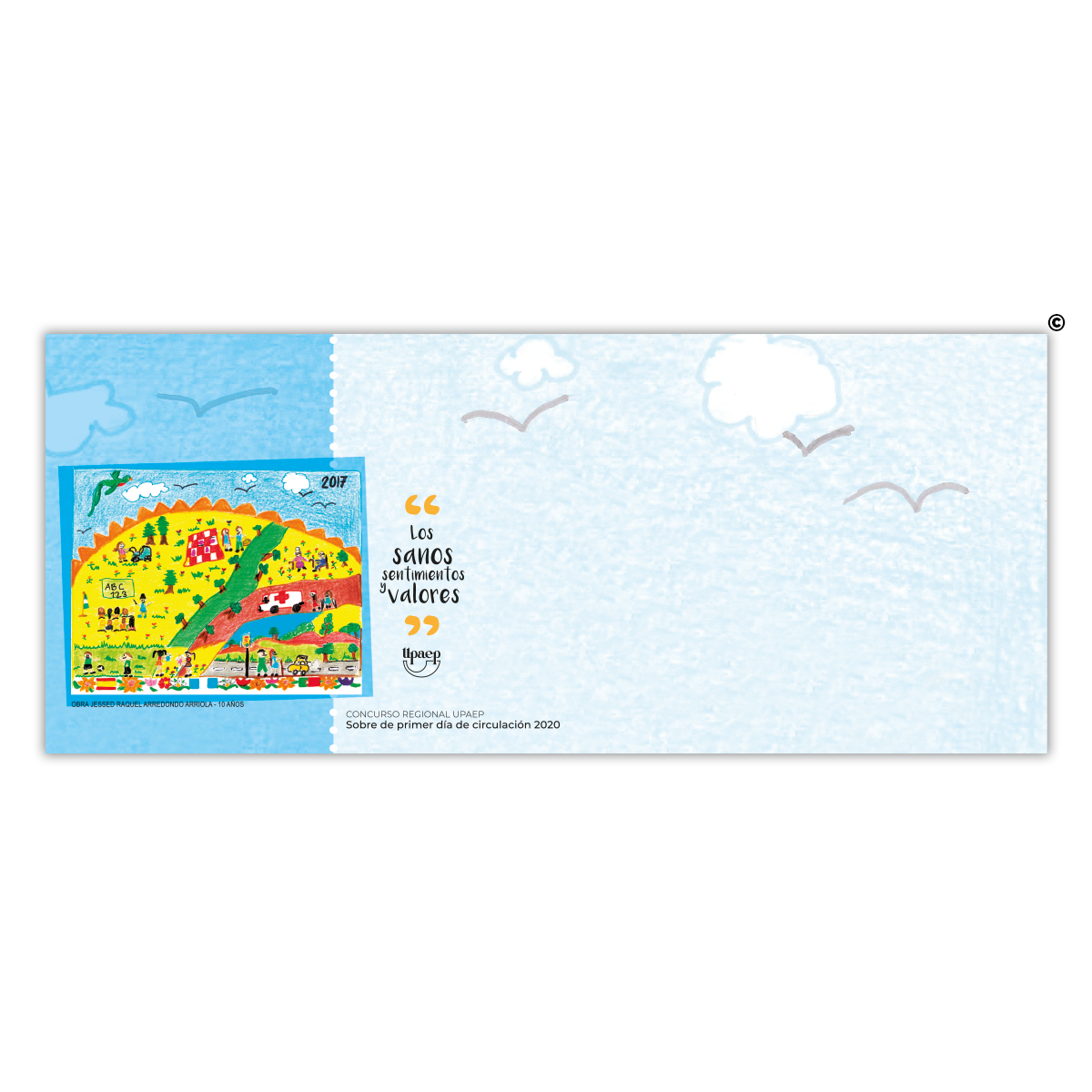 Sobre de Primer Día de Circulación -  Sanos Sentimientos y Valores