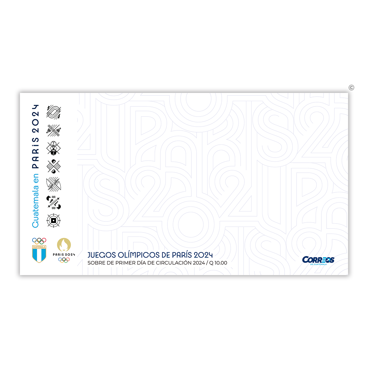 Sobre de Primer Día de Circulación -  Juegos Olimpicos de París 2024