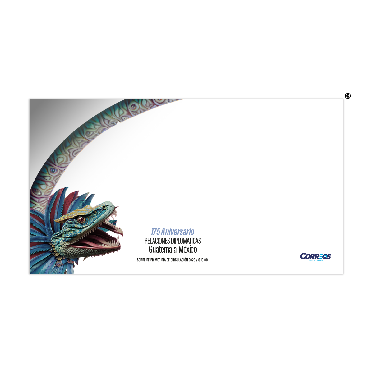 Sobre de Primer Día de Circulación - 175 Años Relaciones Diplomáticas entre Guatemala-México