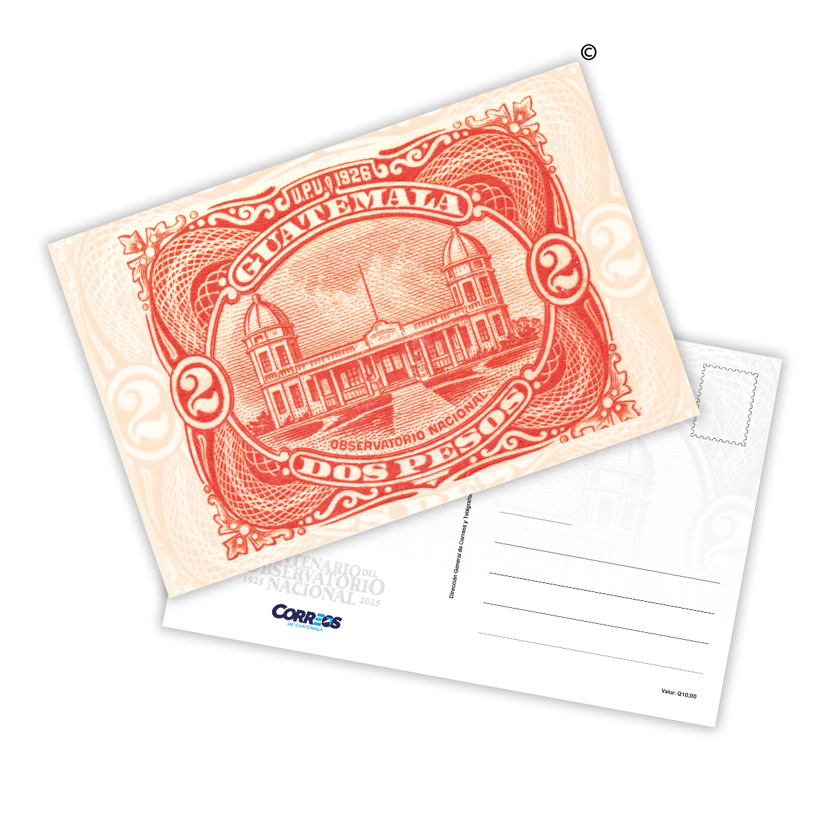 Tarjeta Postal - Centenario del Observatorio Nacional 1925-2027