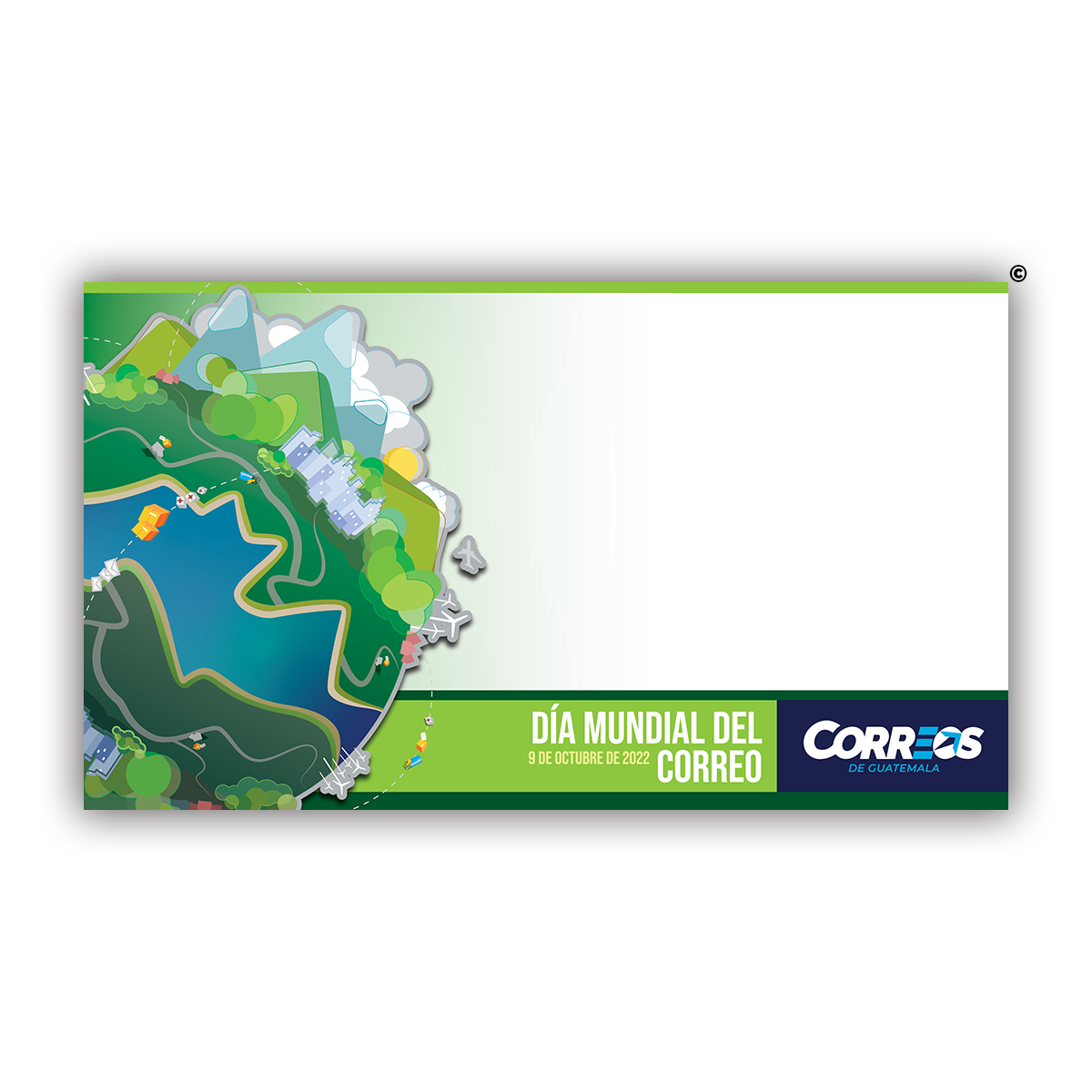 Sobre de Primer Día de Circulación -  Día Mundial del Correo