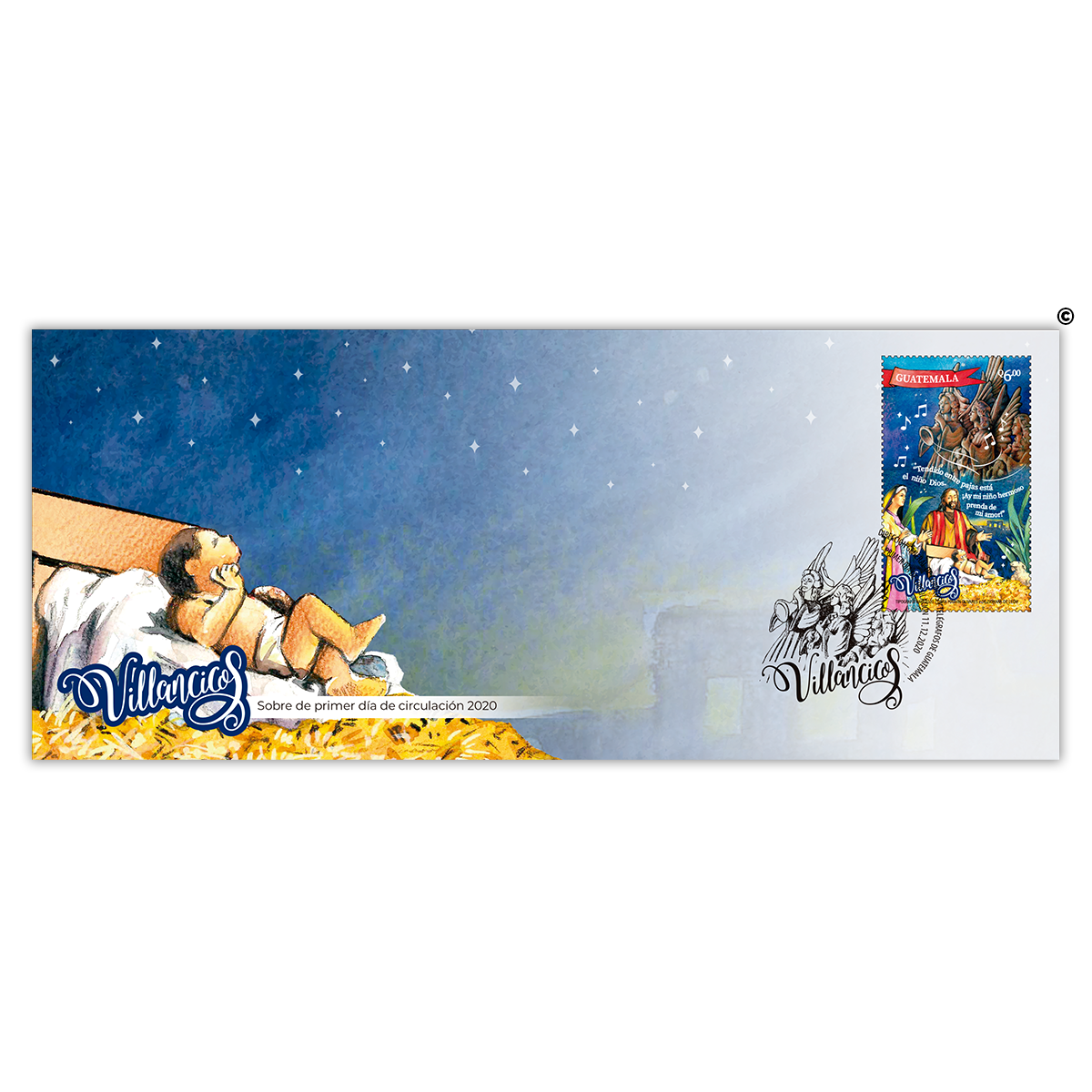 Sobre de Primer Día de Circulación -  Villancicos